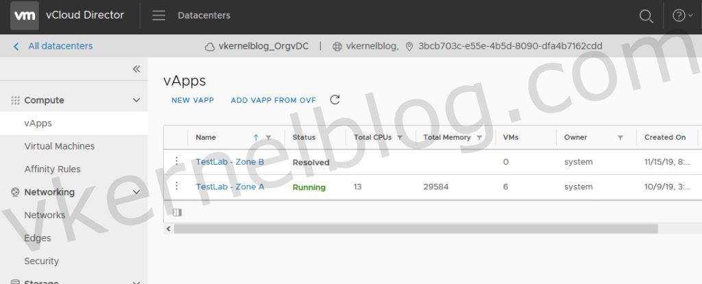 How to migrate vApps