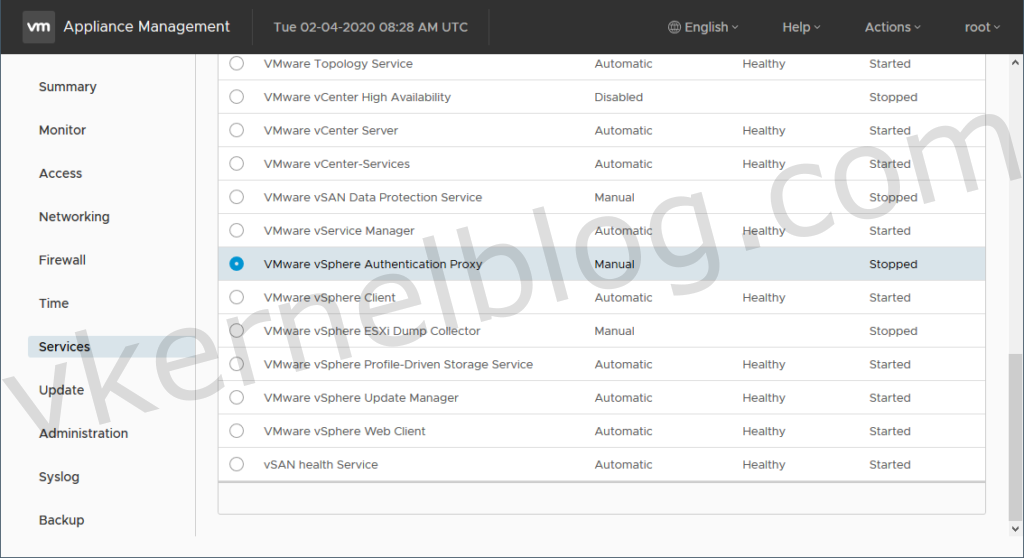 vSphere authentication proxy