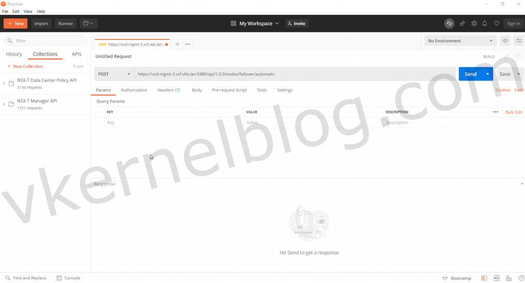 cloud director postman