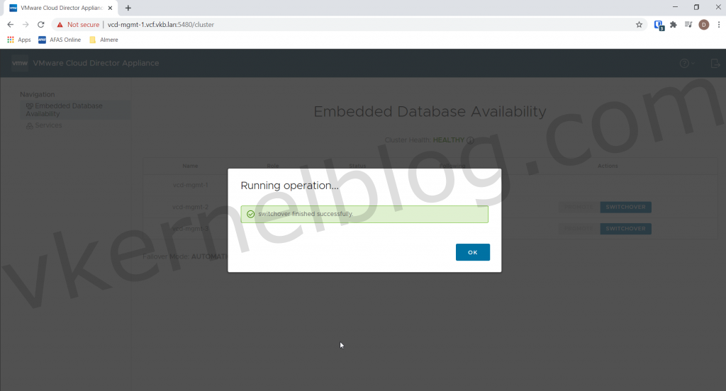 Cloud DIrector failover