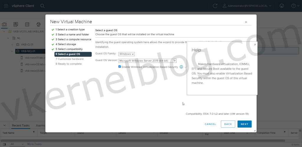 Enable Windows Virtualization Based Security