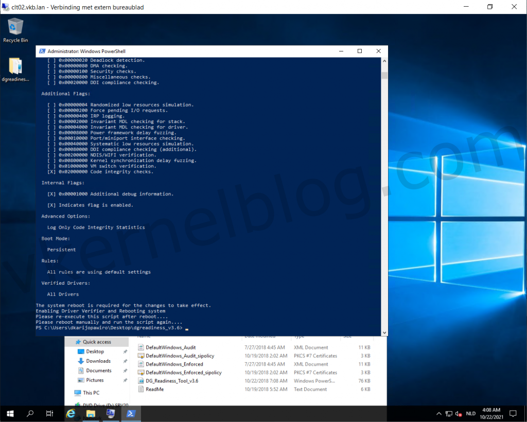 Microsoft DG/CG readiness tool