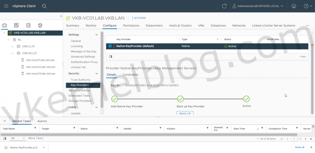 VMware vCenter vTPM