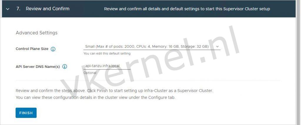 Tanzu with vSphere screenshot 7