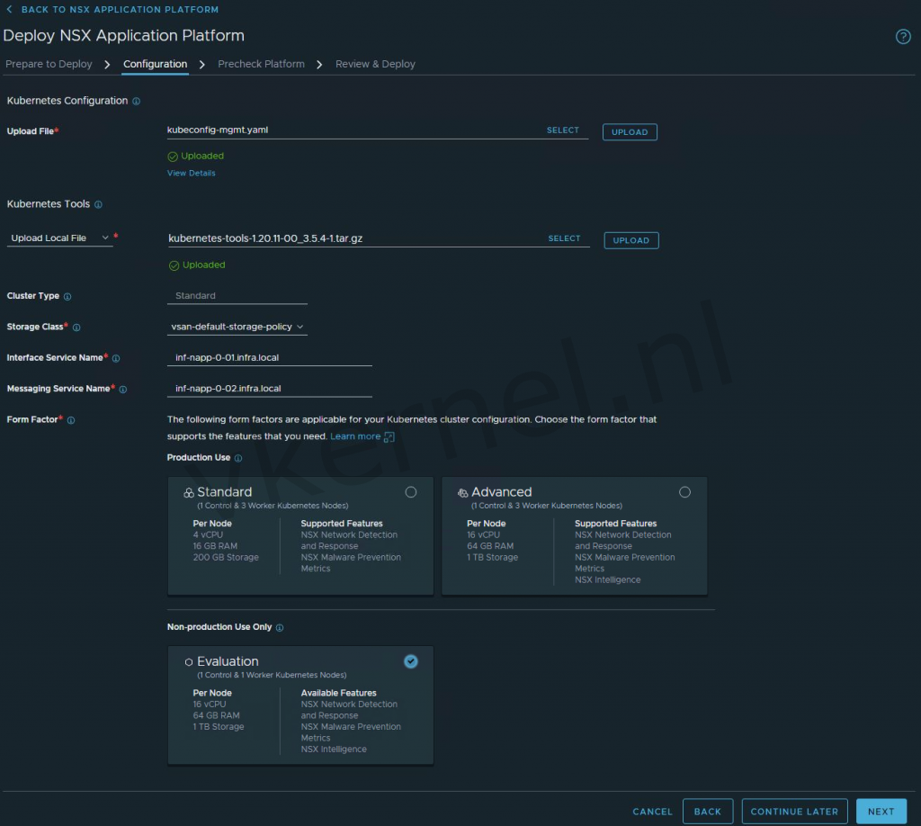 NAPP deployment NSX-T screenshot 3