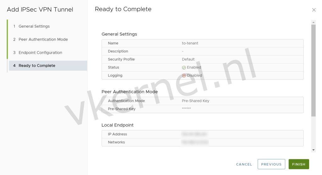 IPsec VPN pre shared key