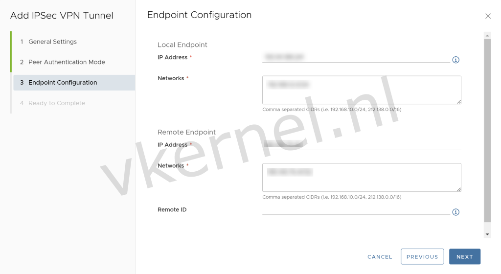 IPSec VPN Tunnel Configuration