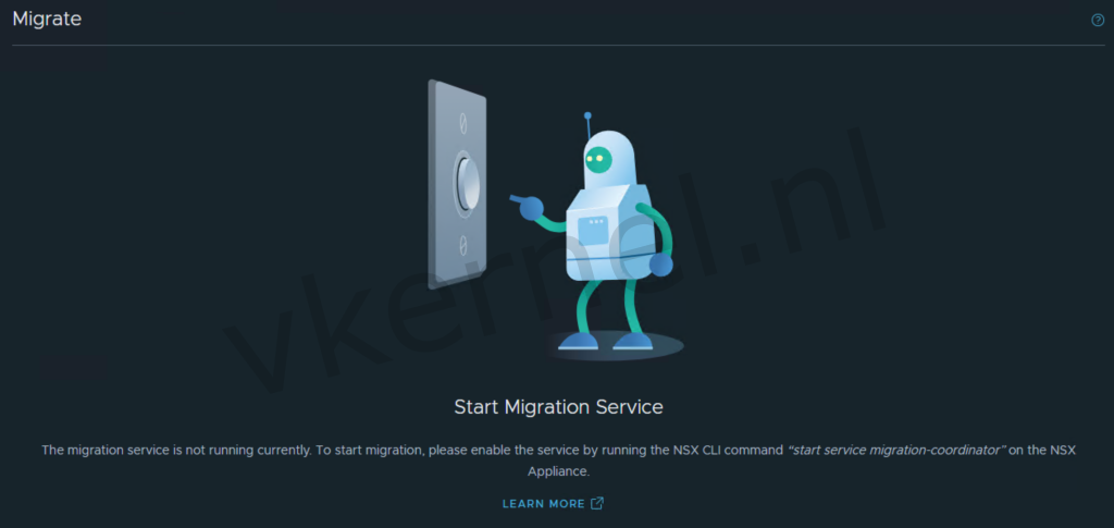 Migration Coordinator disabled