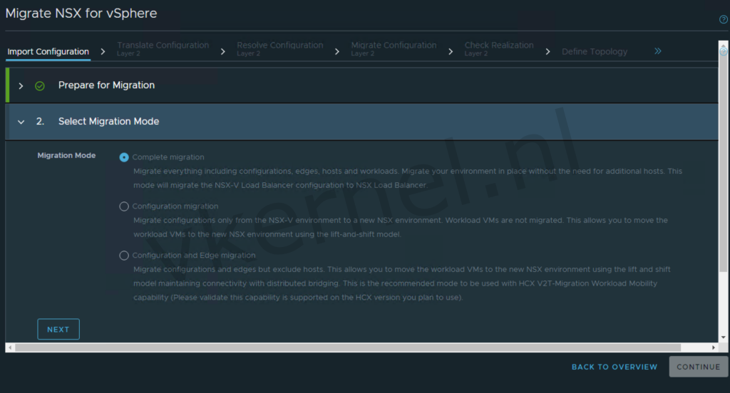 Import configuration 1