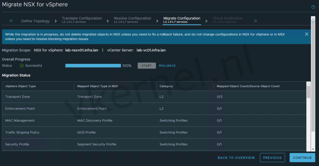 Migrate Configuration L3, L4-L7 Services