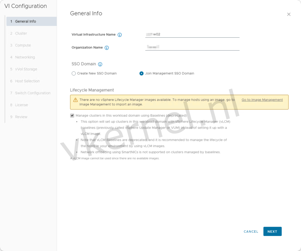 Deploy VI Workload Domain