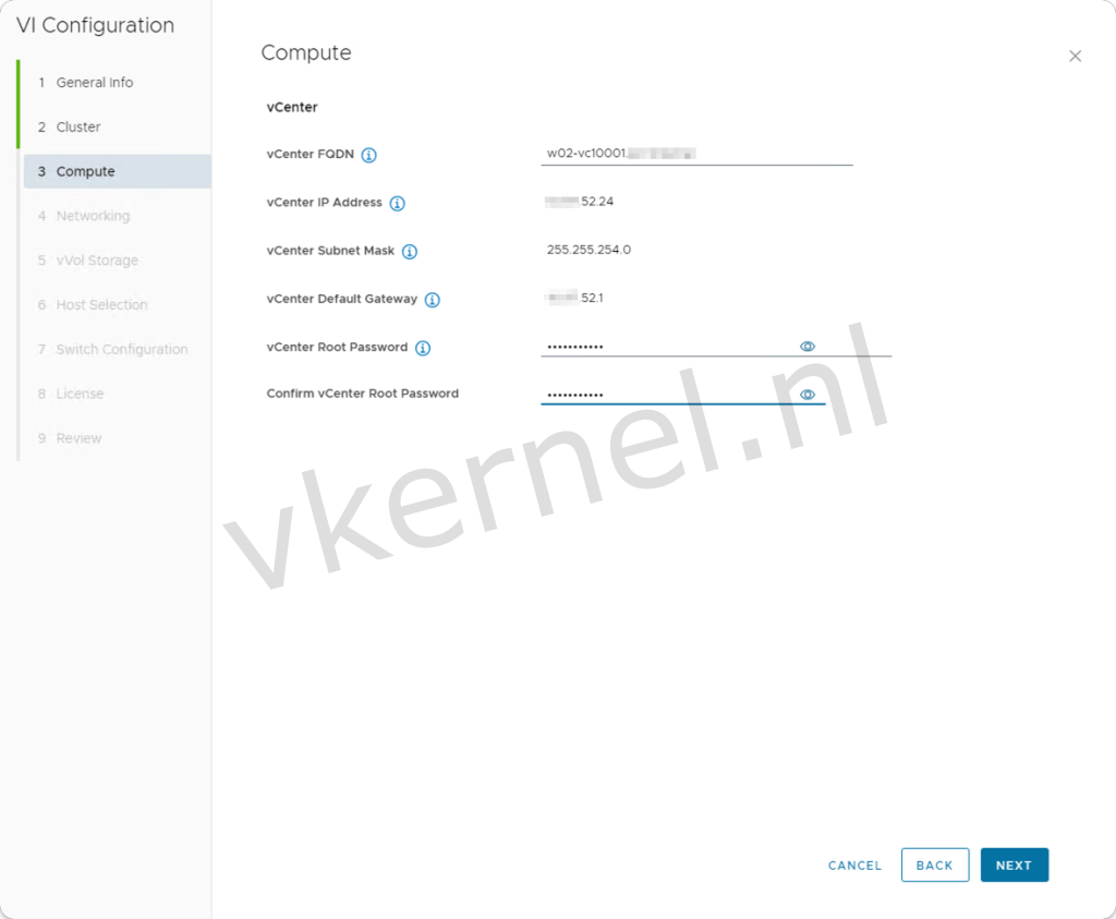 Deploy VI Workload Domain