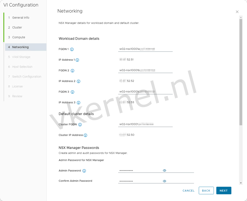 Deploy VI Workload Domain