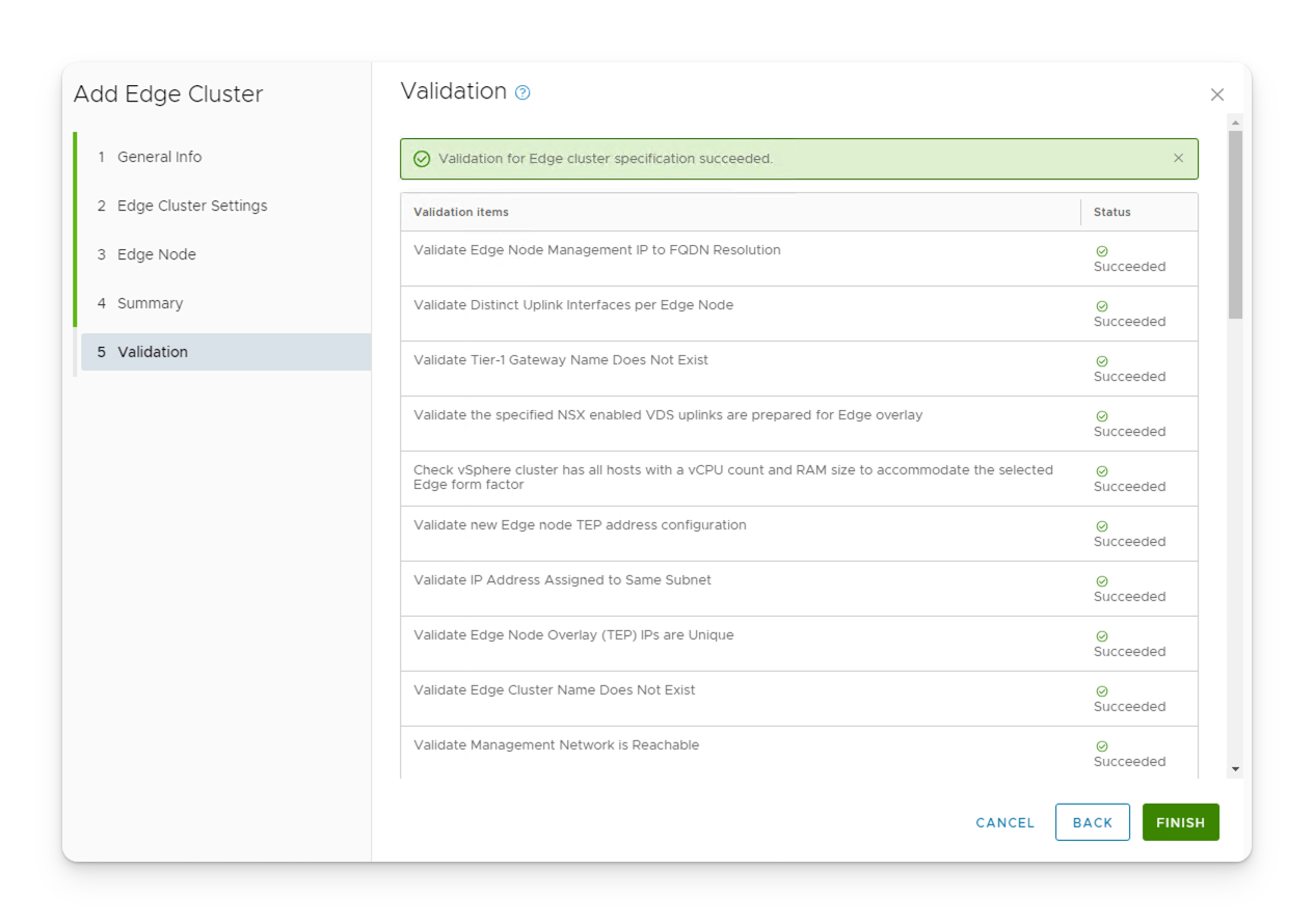 Deploy Edge Cluster in a Workload Domain in VCF 5.1.1