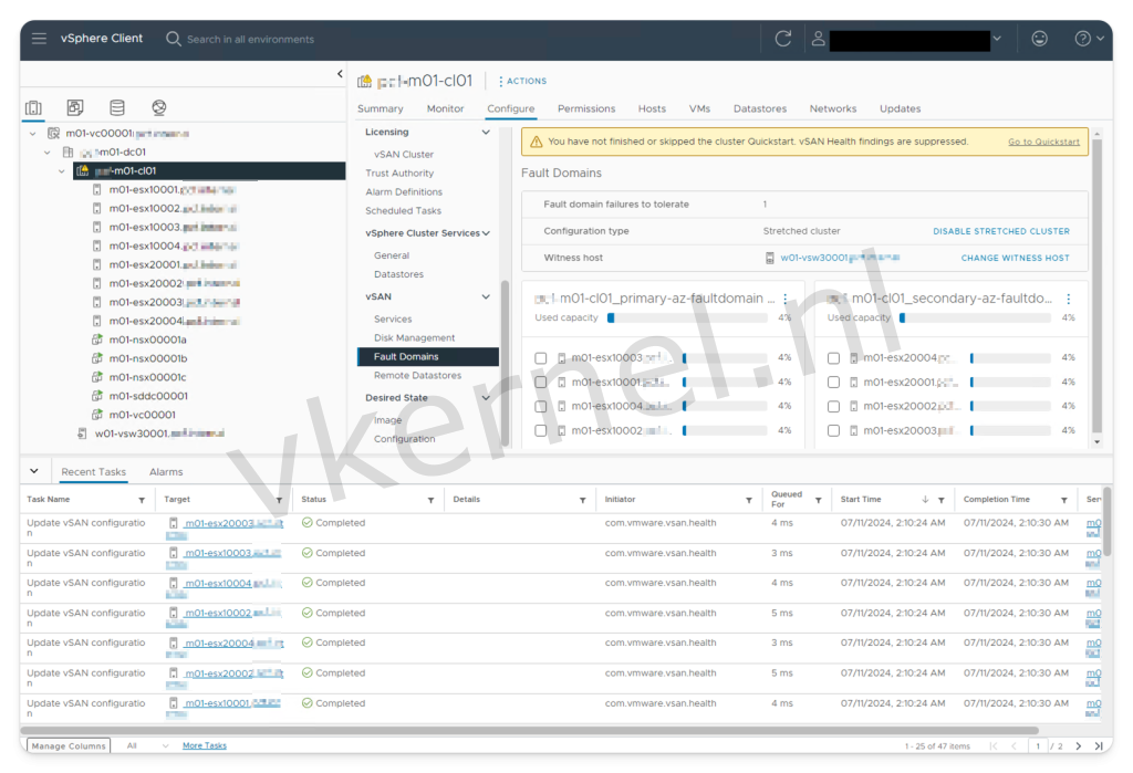 Stretch Management Domain in VCF 5.1.1