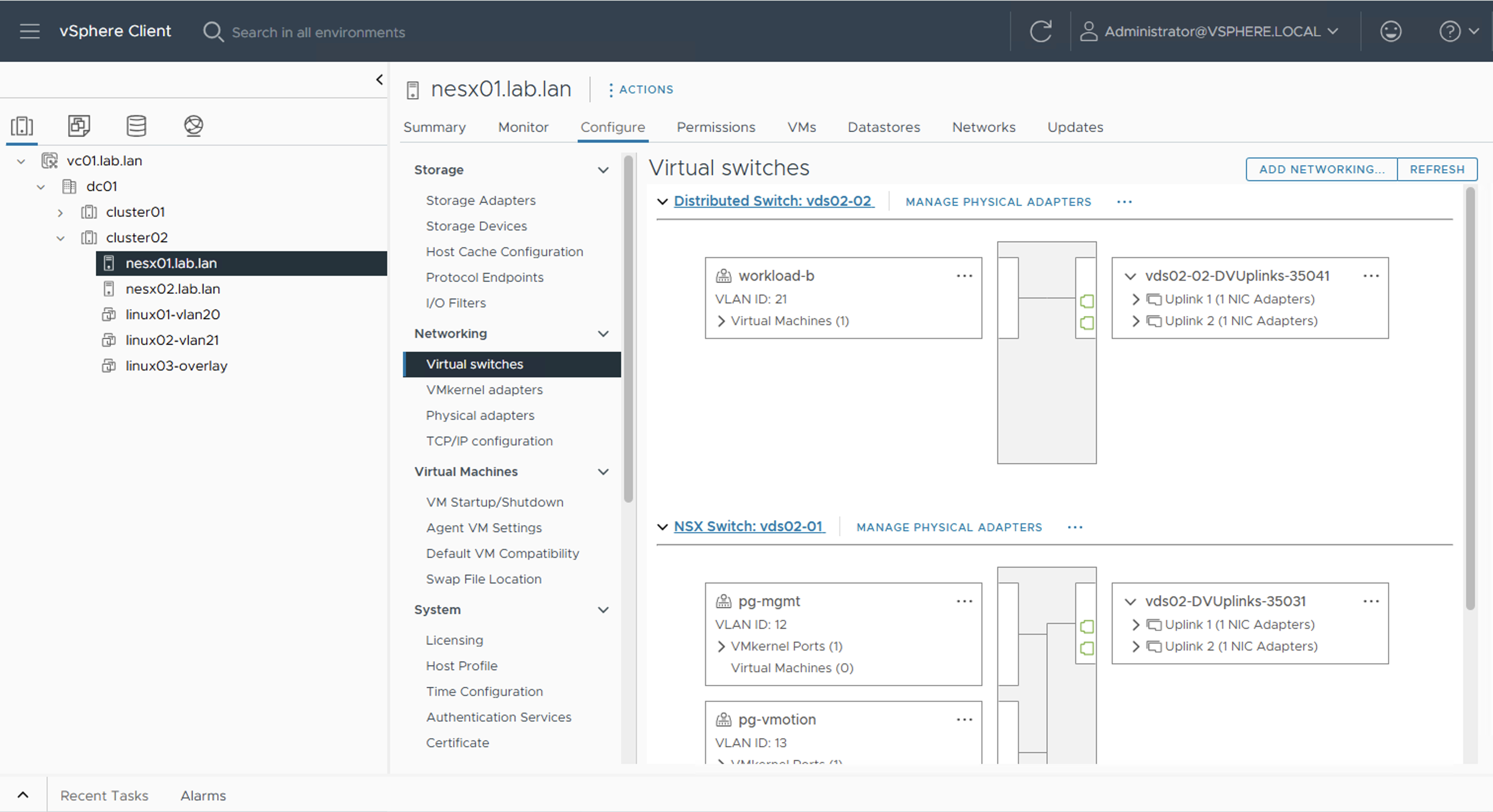 Transport Zone Configuration